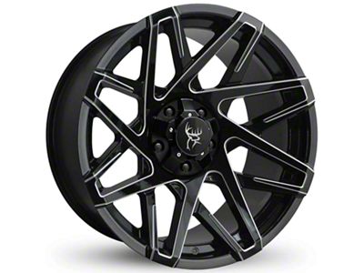 Buck Commander Canyon Gloss Black Milled Edges 6-Lug Wheel; 20x9; 0mm Offset (22-25 Tundra)