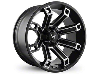 Buck Commander Hollow Point Satin Black Machined Face 6-Lug Wheel; 20x10; -35mm Offset (22-25 Tundra)