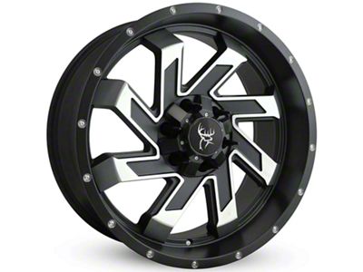 Buck Commander SAW Gloss Black Milled Face 6-Lug Wheel; 22x10; -10mm Offset (22-25 Tundra)