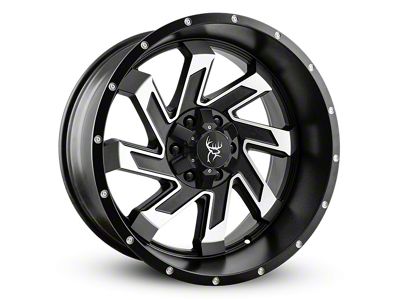 Buck Commander SAW Satin Black Machined Face 6-Lug Wheel; 20x10; -25mm Offset (22-25 Tundra)