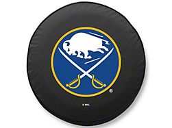 Buffalo Sabres Spare Tire Cover; Black (66-18 Jeep CJ5, CJ7, Wrangler YJ, TJ & JK)