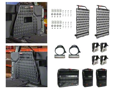 BuiltRight Industries Gear Organization MOLLE System; Pro Kit (21-25 Bronco 2-Door)