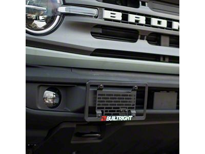 BuiltRight Industries License Plate Mount (21-25 Bronco w/ Plastic Front Bumper)