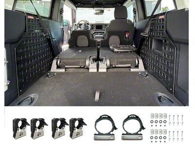 BuiltRight Industries MOLLE Compatible Cargo Panel; Stage 1 Kit (21-25 Bronco 2-Door)