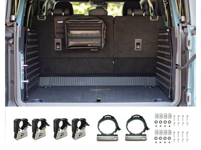 BuiltRight Industries MOLLE Compatible Cargo Panel; Stage 1 Kit (21-25 Bronco 4-Door)