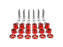 Tech Plate Mounting Hardware Kit; Red