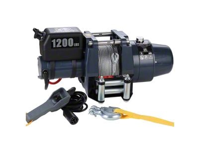 Bulldog Winch 1,200 lb. Hoist; 12-Volt (Universal; Some Adaptation May Be Required)