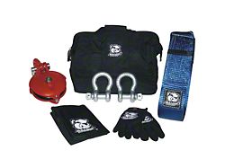 Bulldog Winch 12,000 lb. Winch Rigging and Snatch Block Kit with Recovery Strap; 7-Piece (Universal; Some Adaptation May Be Required)
