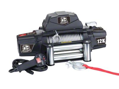 Bulldog Winch 12,000 lb. Winch with Synthetic Rope (Universal; Some Adaptation May Be Required)