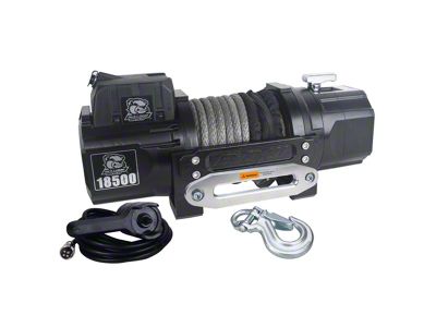Bulldog Winch 18,500 lb. Heavy-Duty Winch with Synthetic Rope (Universal; Some Adaptation May Be Required)