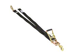 Bulldog Winch 2-Inch x 8-Foot Ratcheting Tie Down Strap; 10,000 lb.