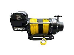 Bulldog Winch 15,000 lb. Heavy-Duty Winch with Synthetic Rope (Universal; Some Adaptation May Be Required)