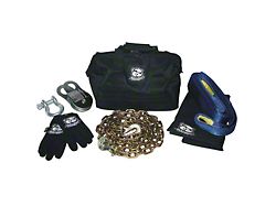 Bulldog Winch 7,000 lb. Winch Rigging and Snatch Block Kit with Chain; 7-Piece (Universal; Some Adaptation May Be Required)