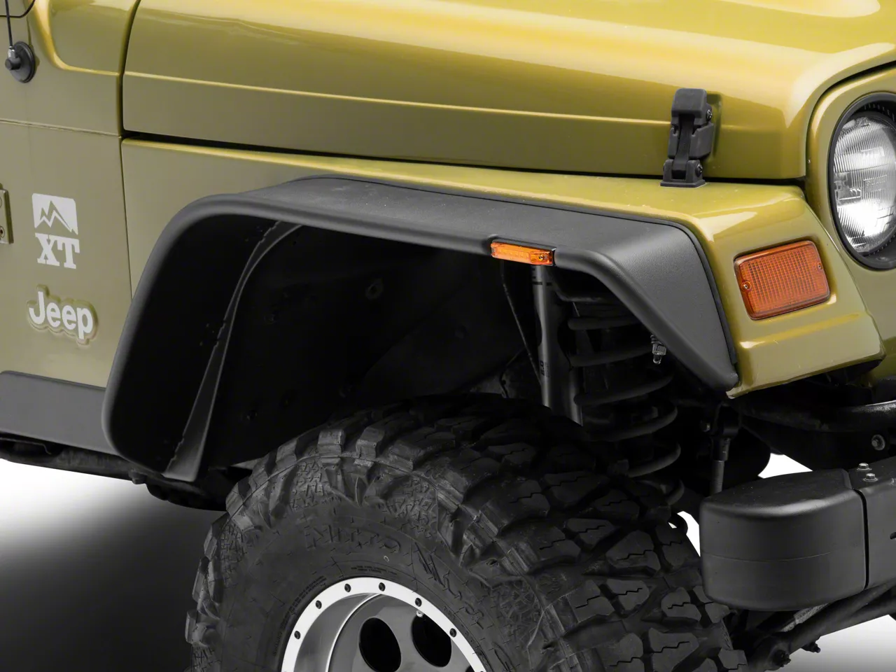 Bushwacker Jeep Wrangler Flat Style Fender Flares - Front