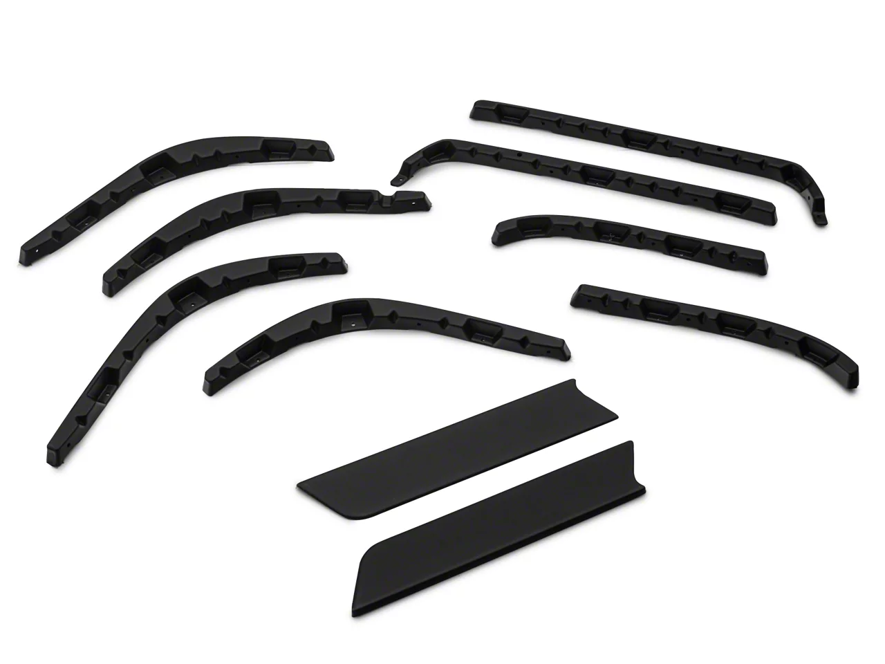 Bushwacker Jeep Wrangler Flat Style Fender Flares 10924-07