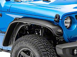 Bushwacker Flat Style Fender Flares; Textured Black (20-25 Jeep Gladiator JT)