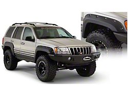 Bushwacker Cut-Out Fender Flares; Front; Matte Black (99-04 Jeep Grand Cherokee WJ)