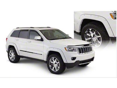 Bushwacker Pocket Style Fender Flares;Front and Rear; Matte Black (11-16 Jeep Grand Cherokee WK2)