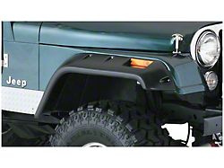 Bushwacker Cut-Out Fender Flares; Front; Matte Black (76-86 Jeep CJ7)