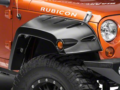 Bushwacker Max Coverage Pocket Style Fender Flares; Matte Black (07-18 Jeep Wrangler JK)