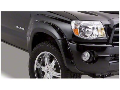 Bushwacker Pocket Style Fender Flares; Front and Rear; Matte Black (05-11 Tacoma w/ 6-Foot Bed)