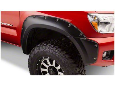 Bushwacker Pocket Style Fender Flares; Front and Rear; Matte Black (05-11 Tacoma w/ 5-Foot Bed)