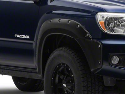 Bushwacker Pocket Style Fender Flares; Front and Rear; Matte Black (12-15 Tacoma w/ 6-Foot Bed)