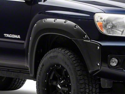 Bushwacker Pocket Style Fender Flares; Front and Rear; Matte Black (12-15 Tacoma w/ 5-Foot Bed)