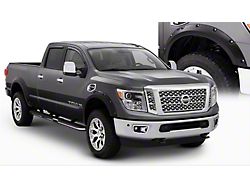 Bushwacker Pocket Style Fender Flares; Front and Rear; Matte Black (16-24 Titan XD)