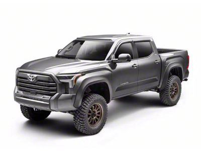 Bushwacker Extend-A-Fender Flares; Front and Rear; Matte Black (22-25 Tundra)