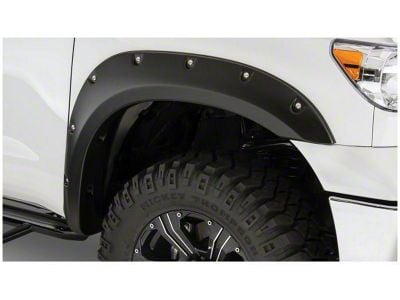 Bushwacker Pocket Style Fender Flares; Front; Matte Black (07-13 Tundra)