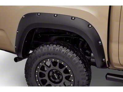 Bushwacker Pocket Style Fender Flares; Front; Matte Black (22-25 Tundra)