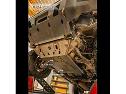 C4 Fabrication Full Skid Plates; Raw (10-24 4Runner w/ KDSS System)