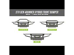 C4 Fabrication Hybrid Front Bumper with 30-Inch Light Bar Cutout; Raw (14-24 4Runner)