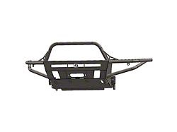 C4 Fabrication Hybrid Front Bumper with Full-Height Bull Bar with Plate Gussets; Raw (06-09 4Runner)