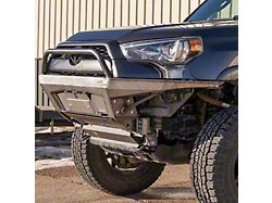 C4 Fabrication Rock Runner Front Bumper with Mid-Height Bull Bar and Plate Sides; Raw (10-24 4Runner w/ 1-Inch Body Lift)