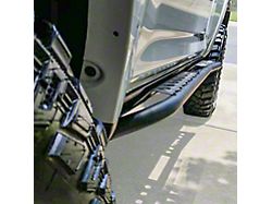 C4 Fabrication Rock Sliders with C4 Text; Black (14-24 4Runner w/ KDSS System, Excluding Limited & TRD Sport)