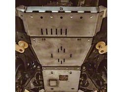 C4 Fabrication Transmission and Transfer Case Skid Plates; Raw (03-09 4.7L 4Runner)