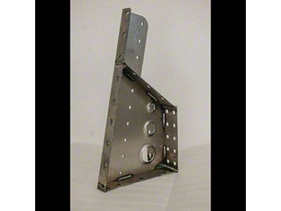 C4 Fabrication Rotopax/Maxtrax Mount without License Plate Mount; Black (Universal; Some Adaptation May Be Required)