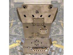 C4 Fabrication Full Skid Plates; Black (05-23 Tacoma w/ Exhaust Reroute)