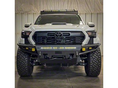 C4 Fabrication Hybrid Front Bumper with 30-Inch Light Bar Cutout; Black (24-26 Tacoma TRD Pro, TRD Off-Road)