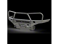 C4 Fabrication Overland Series Front Bumper with 30-Inch Light Bar Cutout and Full-Height Bull Bar with Headlight Hoops; Raw (12-15 Tacoma)