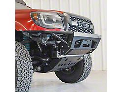 C4 Fabrication Rock Runner Front Bumper with Low Bumper Bar and Plate Sides; Black (12-15 Tacoma)
