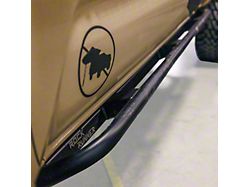 C4 Fabrication Rock Runner Sliders; Black (16-23 Tacoma Access Cab w/ 6-Foot Bed, Double Cab w/ 5-Foot Bed)