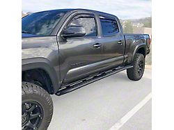 C4 Fabrication Rock Sliders; Black (05-15 Tacoma Access Cab w/ 6-Foot Bed, Double Cab w/ 5-Foot Bed)