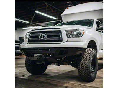 C4 Fabrication Overland Series Front Bumper with 30-Inch Light Bar Cutout; Black (07-13 Tundra)