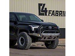 C4 Fabrication Overland Series Front Bumper with 30-Inch Light Bar Cutout and Low-Height Bull Bar; Black (22-26 Tundra)