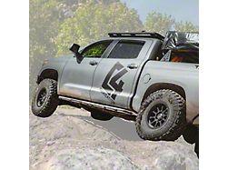 C4 Fabrication Rock Sliders; Black (14-21 Tundra CrewMax)