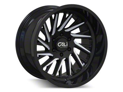 Cali Off-Road Purge Gloss Black Milled 6-Lug Wheel; 20x10; -25mm Offset (24-25 Tacoma)