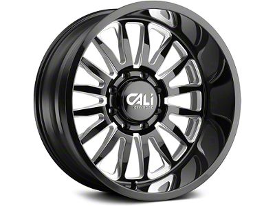 Cali Off-Road Summit Gloss Black Milled 6-Lug Wheel; 20x10; -25mm Offset (24-25 Tacoma)